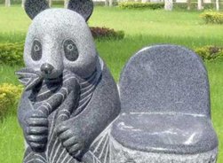 Granit - Børnestol med Panda